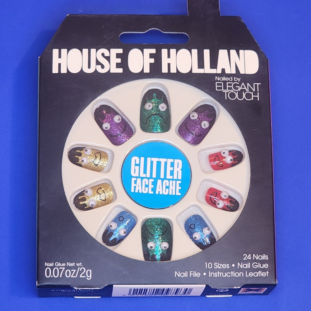 House of Holland Glitter Face Ache Nail Set